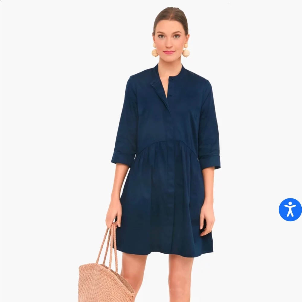 Tuckernuck Navy Royal Shirt Dress